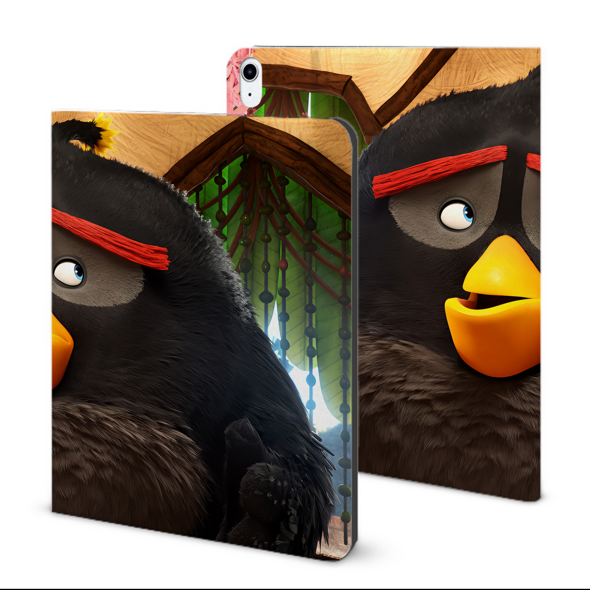（画像用） Angry Birds アングリーバード IPad ケース ブック型 PUレザー TPU 耐衝撃 軽量 薄型 ペン収納なし 全面保護 IPad 各モデル対応